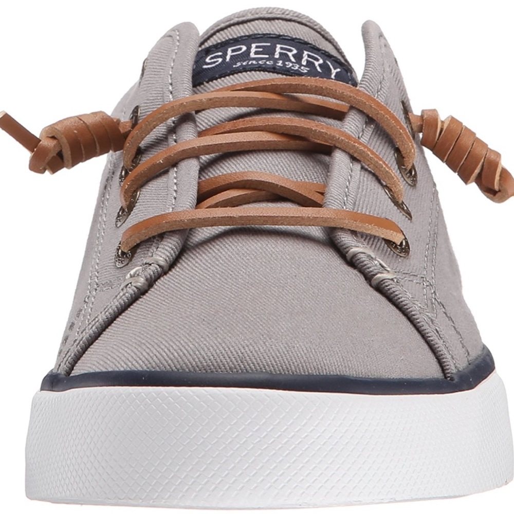 Sperry slip on womens grey shoes